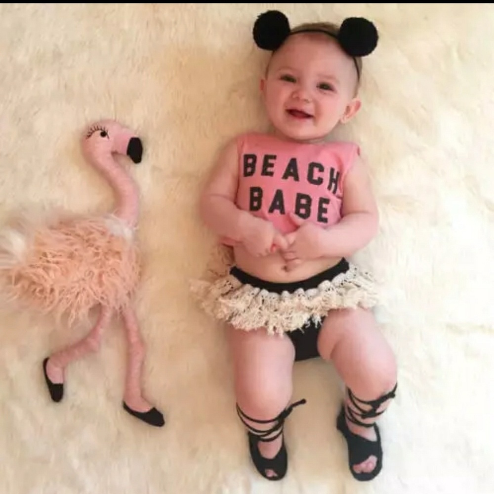 Beach babe babygirl outfit